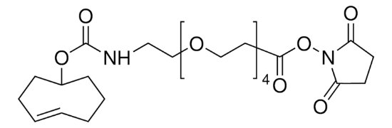 图片 反-环辛烯 PEG4 琥珀酰亚胺酯，TCO PEG4 succinimidyl ester；liquid