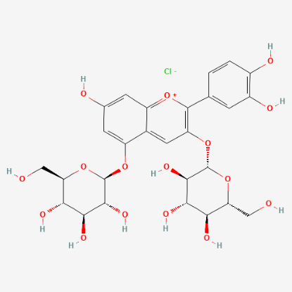 图片 矢车菊素-3,5-葡萄糖苷，Cyanidin chloride 3,5-diglucoside；≥98%