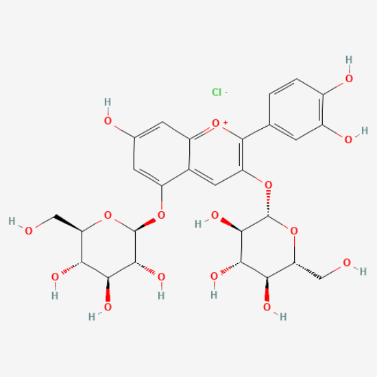 图片 矢车菊素-3,5-葡萄糖苷，Cyanidin chloride 3,5-diglucoside；≥98%