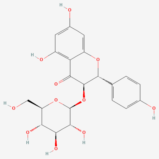 图片 香橙素-3-O-葡萄糖苷，Dihydrokaempferol 3-O-glucoside；≥98%