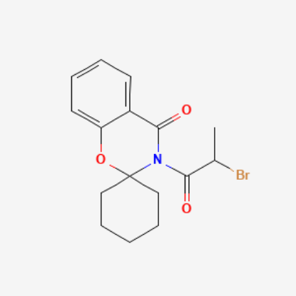 图片 溴丙酰螺苯并噁嗪环己烷 [美罗培南中间体]，3-(2-Bromo-1-oxopropyl)-spiro[2H-1,3-benzoxazine-2,1'-cyclohexan]-4(3H)-one [BPSBC]；≥98.0%