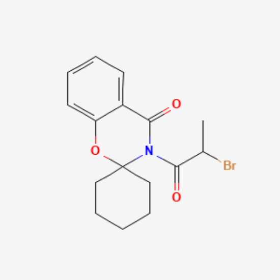 图片 溴丙酰螺苯并噁嗪环己烷 [美罗培南中间体]，3-(2-Bromo-1-oxopropyl)-spiro[2H-1,3-benzoxazine-2,1'-cyclohexan]-4(3H)-one [BPSBC]；≥98.0%