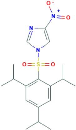 图片 1-(2,4,6-三异丙基苯磺酰基)-4-硝基咪唑，1-(2,4,6-Triisopropylbenzenesulfonyl)-4-nitroimidazole [TPSNI]；98%