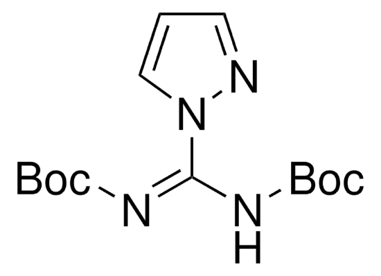 图片 N,N′-二-Boc-1H-1-胍基吡唑，N,N′-Di-Boc-1H-pyrazole-1-carboxamidine [Boc-Pyrazol]；98%